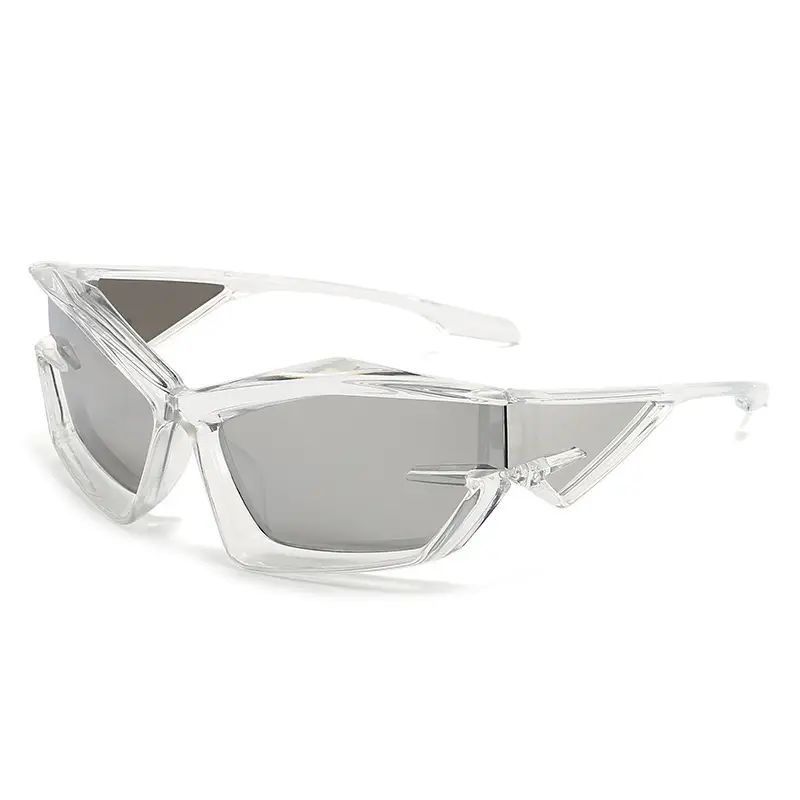 Pink Futuristic Sunglasses for Men Women Cross-Border