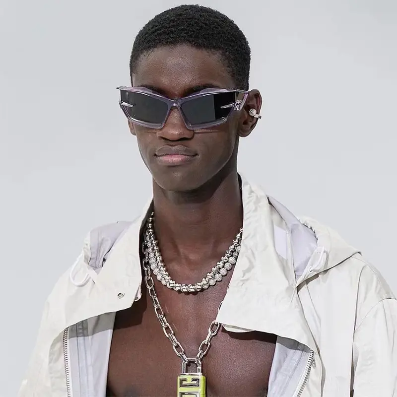 Pink Futuristic Sunglasses for Men Women Cross-Border — feature 3