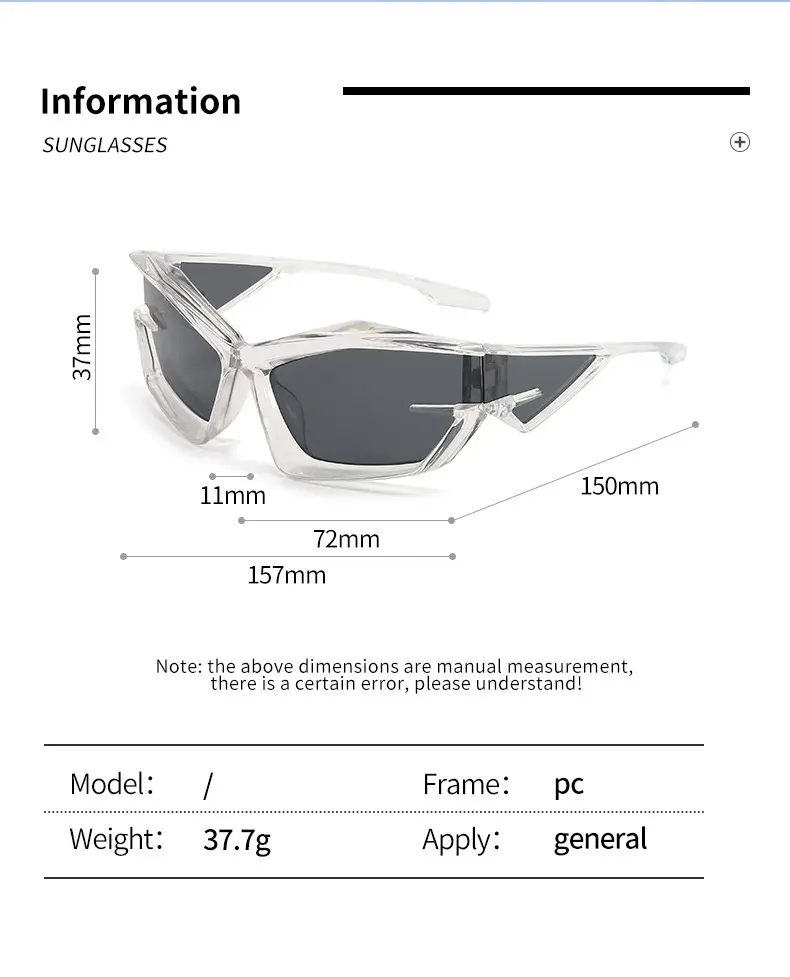 Pink Futuristic Sunglasses for Men Women Cross-Border — feature 7