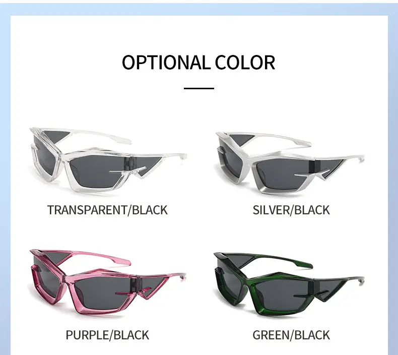 Pink Futuristic Sunglasses for Men Women Cross-Border — feature 8