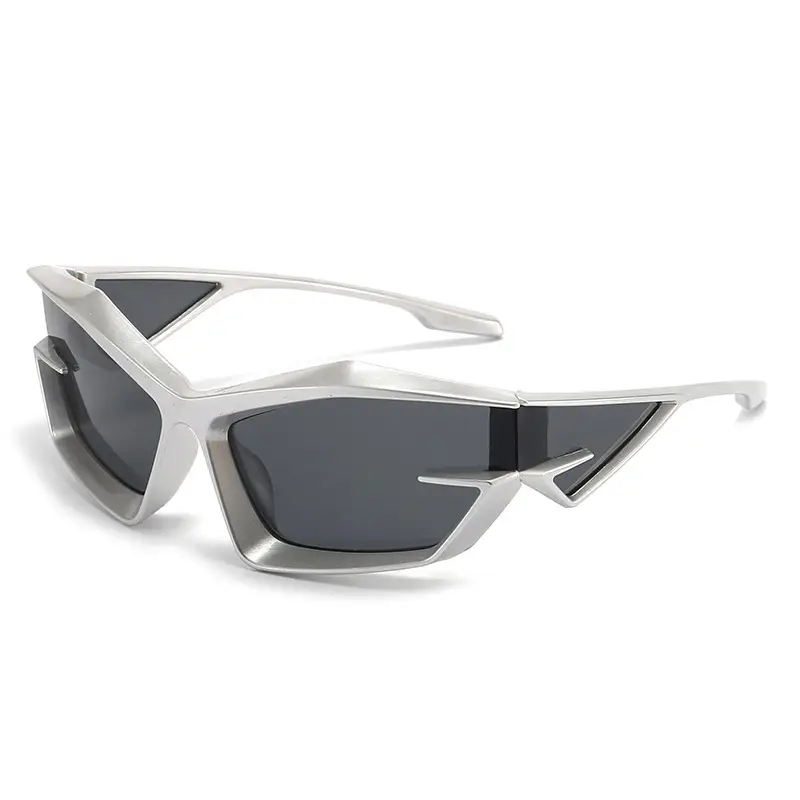 Silver frame Gray piece