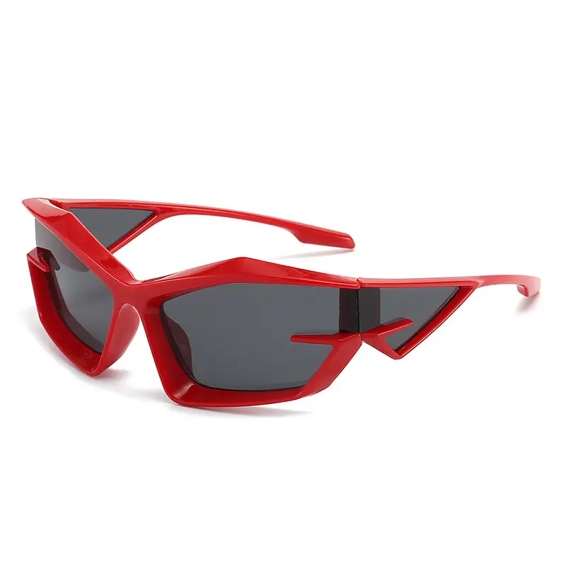 Pink Futuristic Sunglasses for Men Women Cross-Border