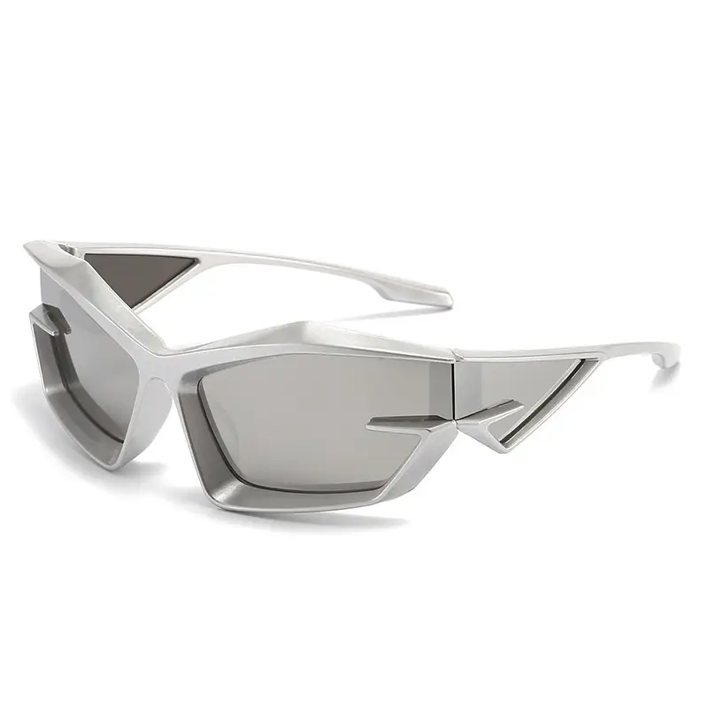 Pink Futuristic Sunglasses for Men Women Cross-Border