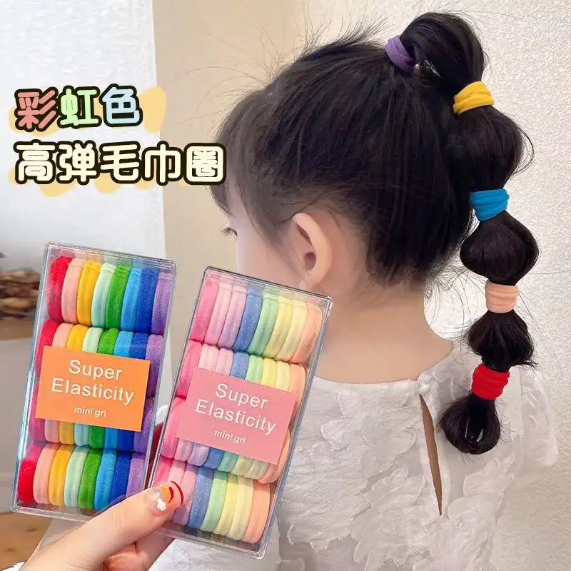 Children's Rainbow Rubber Hair Bands 4cm — feature 18