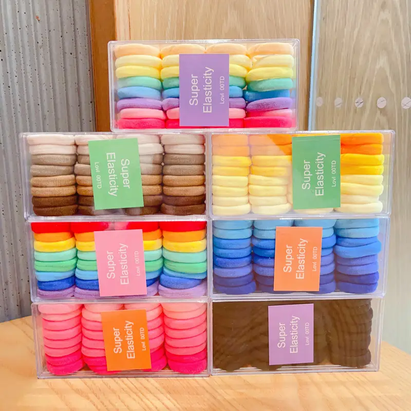 Children's Rainbow Rubber Hair Bands 4cm — feature 23