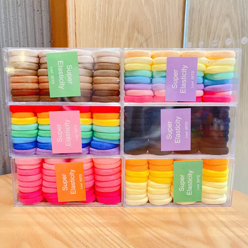 Children's Rainbow Rubber Hair Bands 4cm — feature 24
