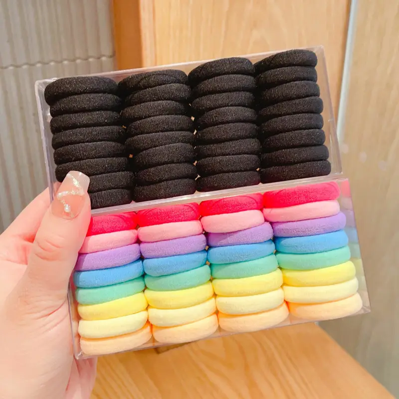 Children's Rainbow Rubber Hair Bands 4cm — feature 25