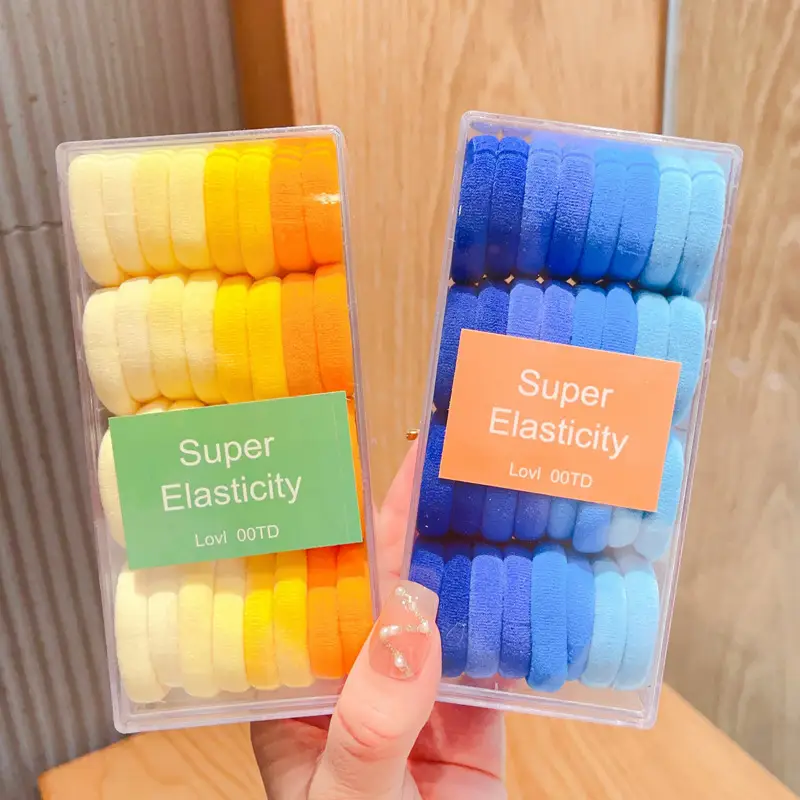 Children's Rainbow Rubber Hair Bands 4cm — feature 30
