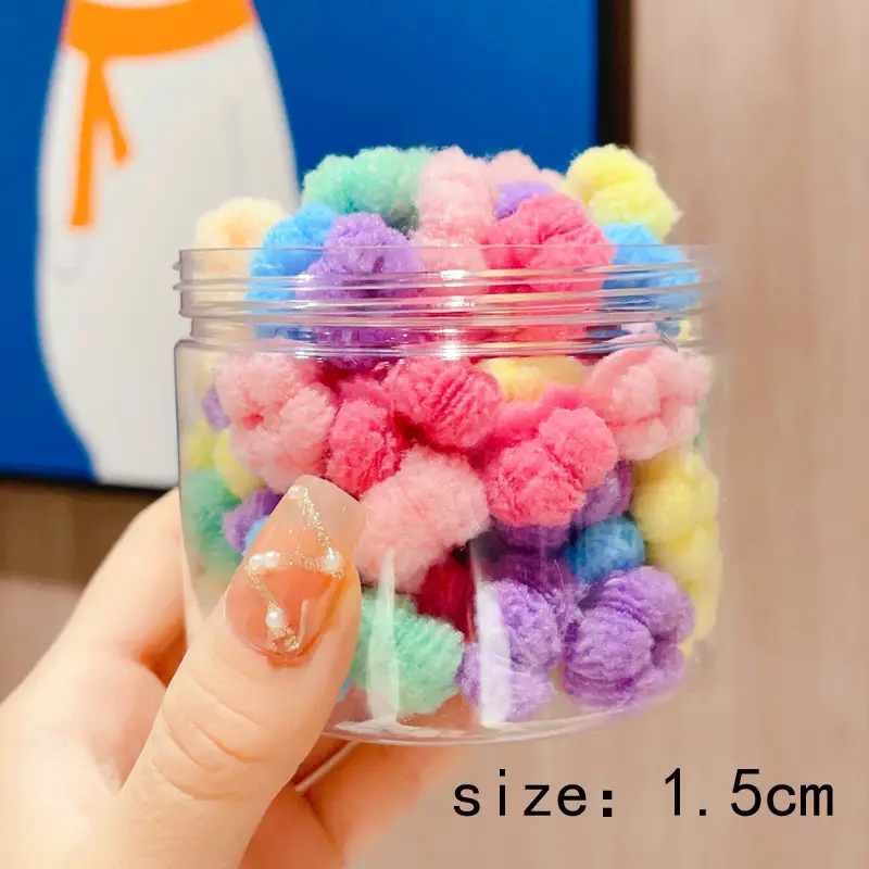 Children's Rainbow Rubber Hair Bands 4cm — feature 32