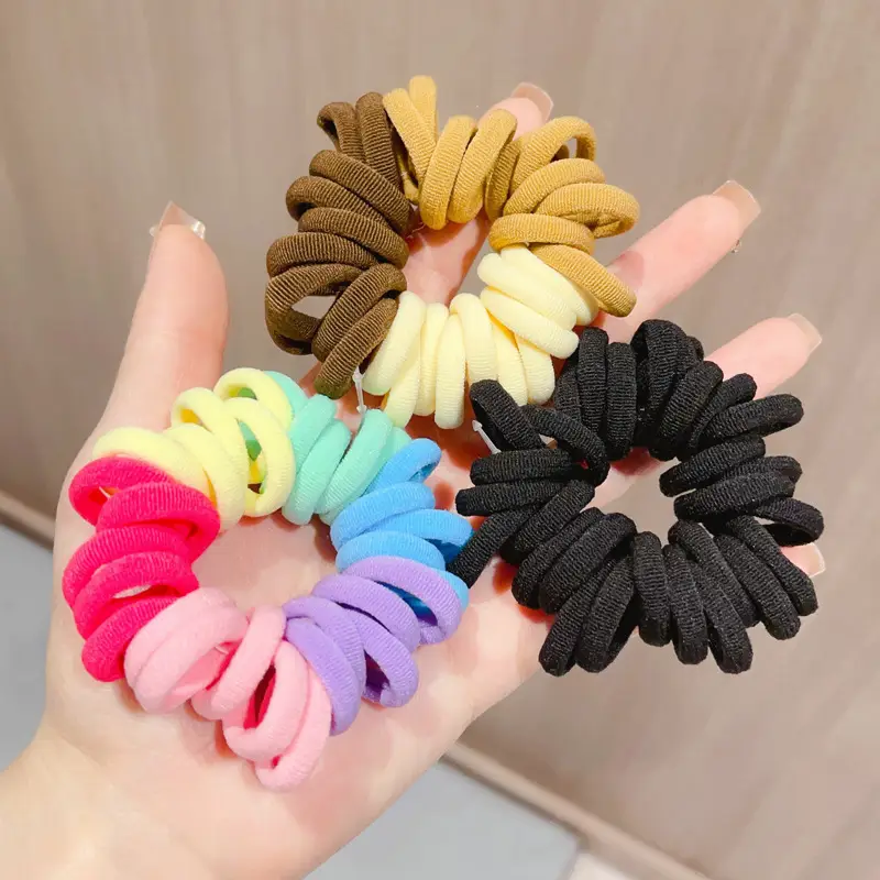 Children's Rainbow Rubber Hair Bands 4cm — feature 37