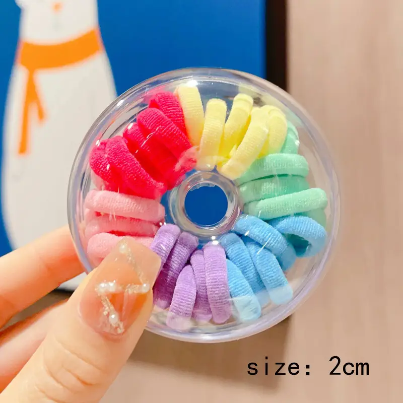Children's Rainbow Rubber Hair Bands 4cm — feature 39