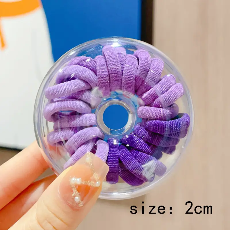 Children's Rainbow Rubber Hair Bands 4cm — feature 41
