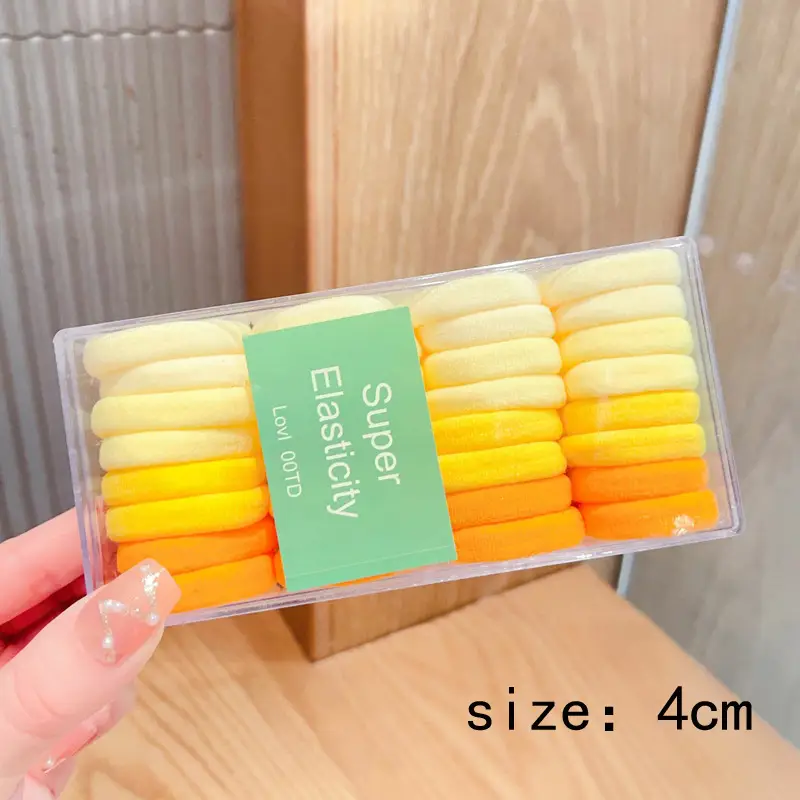 Children's Rainbow Rubber Hair Bands 4cm - Image 2