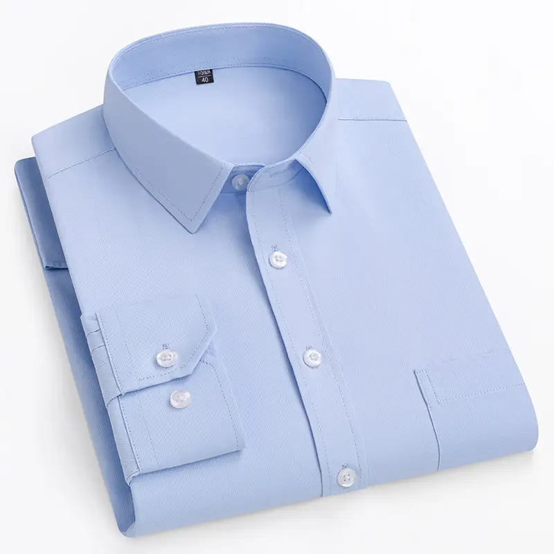 Grey Slim Fit Business Shirt for Men - Image 18