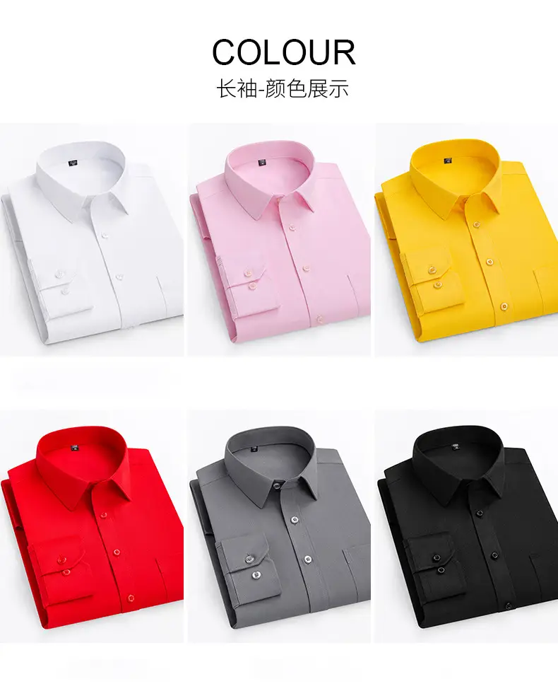 Grey Slim Fit Business Shirt for Men — feature 11