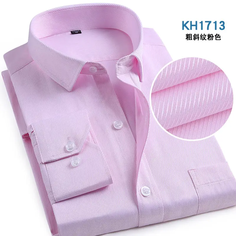 Grey Slim Fit Business Shirt for Men - Image 13