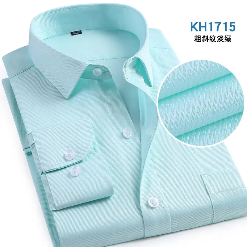 Grey Slim Fit Business Shirt for Men - Image 14