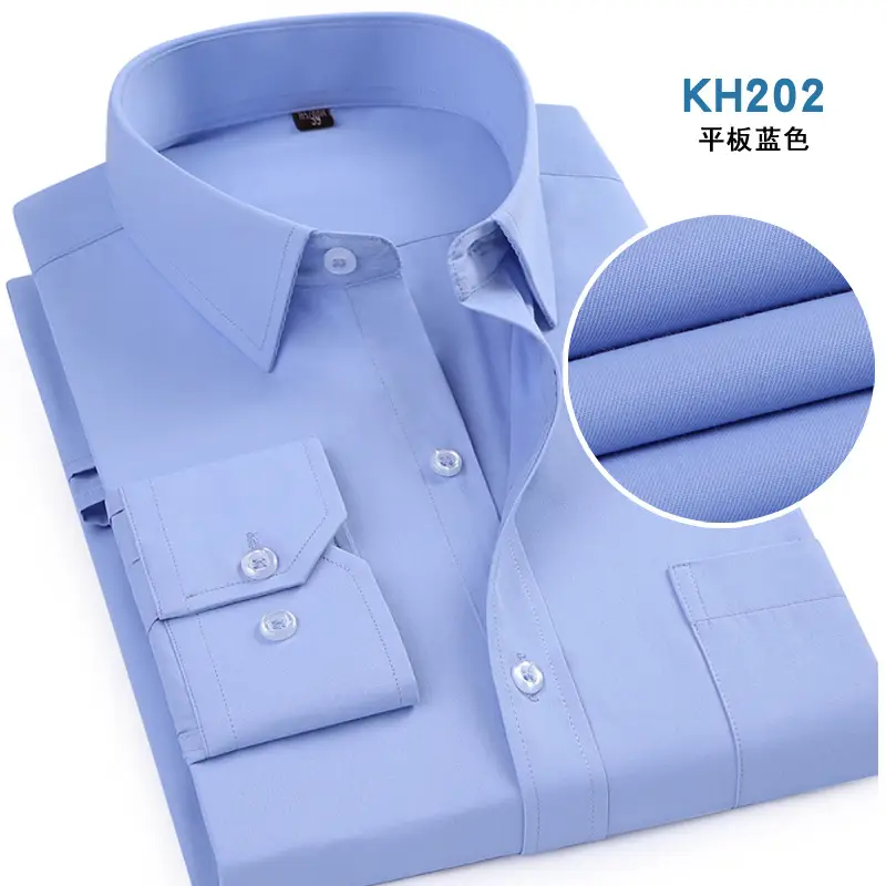 Grey Slim Fit Business Shirt for Men - Image 2