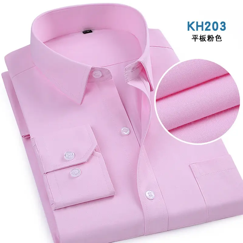 Grey Slim Fit Business Shirt for Men - Image 3