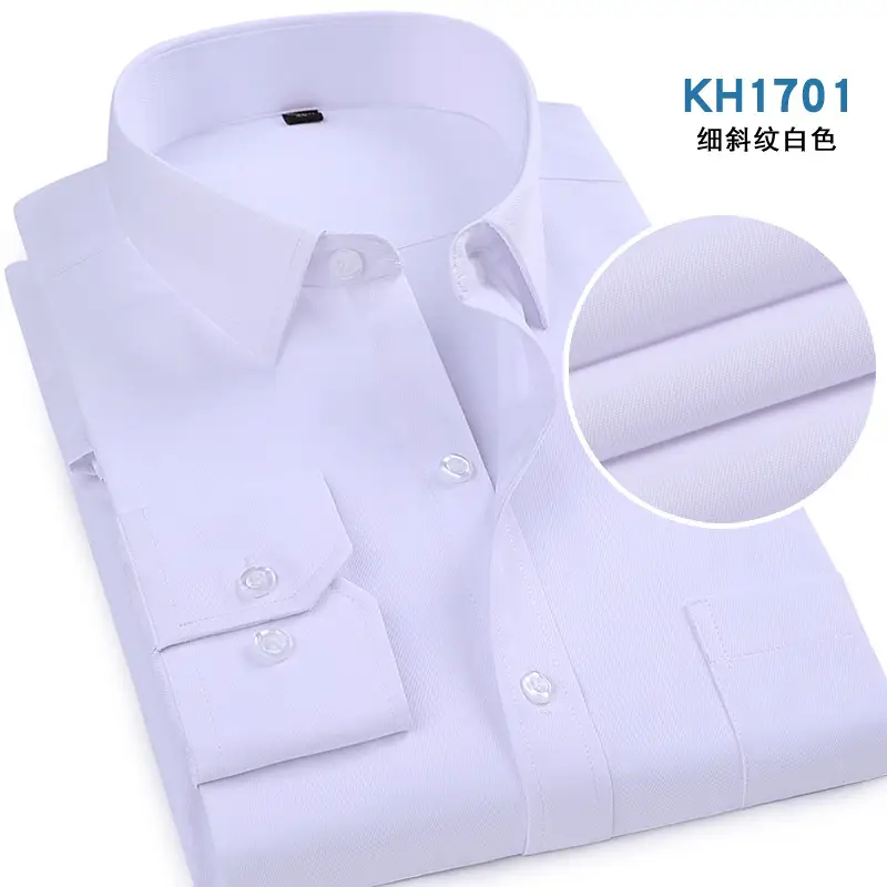 Grey Slim Fit Business Shirt for Men - Image 8