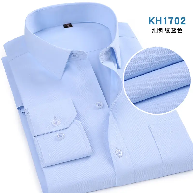 Grey Slim Fit Business Shirt for Men - Image 9