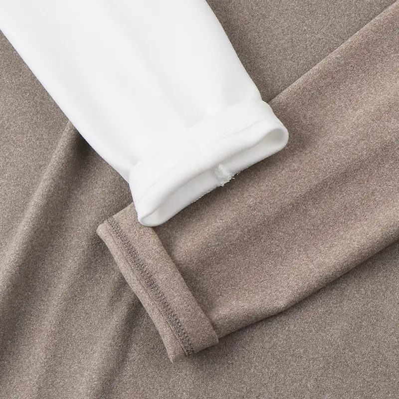 Men Women Velvet Long Sleeve Shirt Grey - Image 7