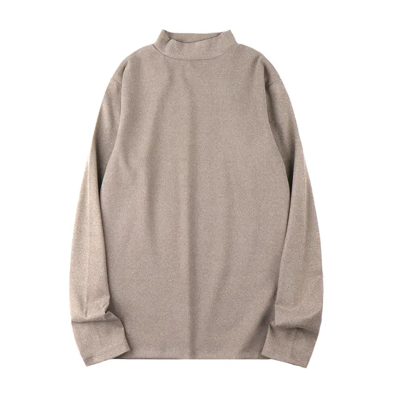 Men Women Velvet Long Sleeve Shirt Grey - Image 9