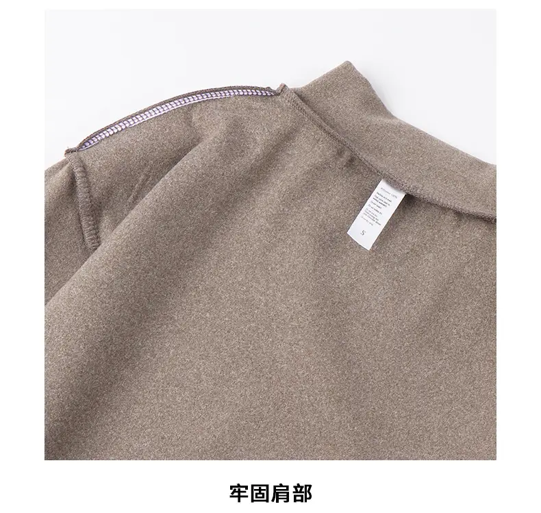 Men Women Velvet Long Sleeve Shirt Grey — feature 12