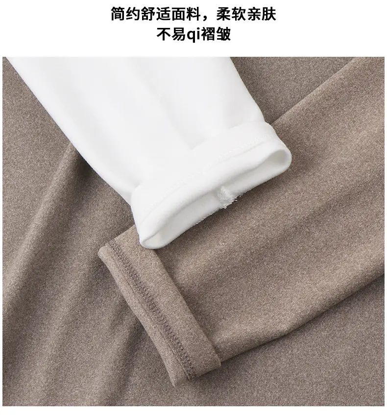 Men Women Velvet Long Sleeve Shirt Grey — feature 4