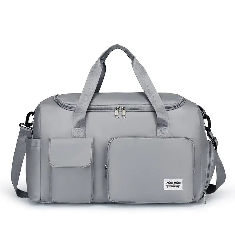 Women's White Training Sports Bag with Shoe Compartment - Image 5