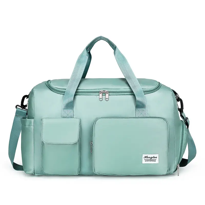 Women's White Training Sports Bag with Shoe Compartment - Image 7