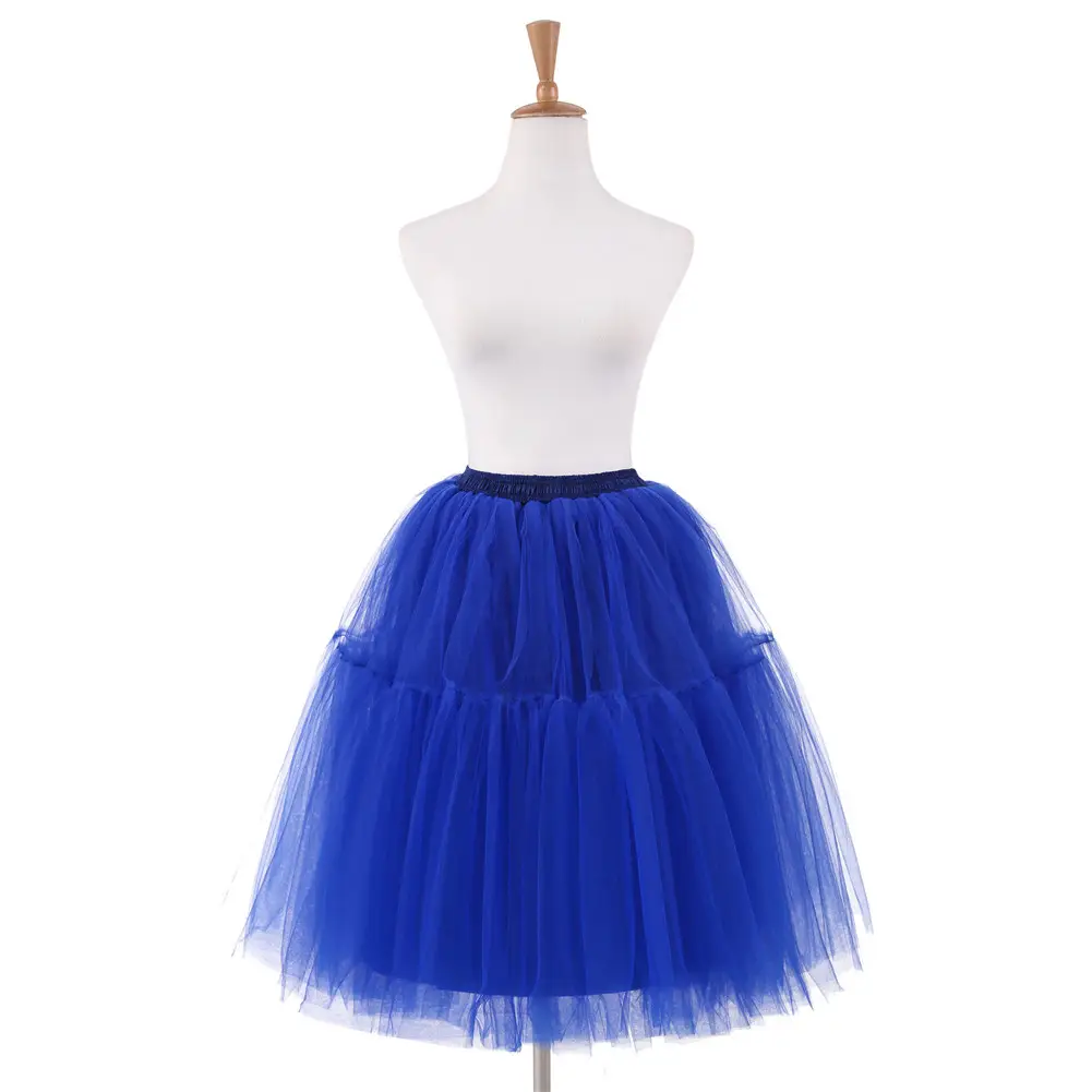 Yellow Tulle Pleated Skirt for Girls Spring Summer
