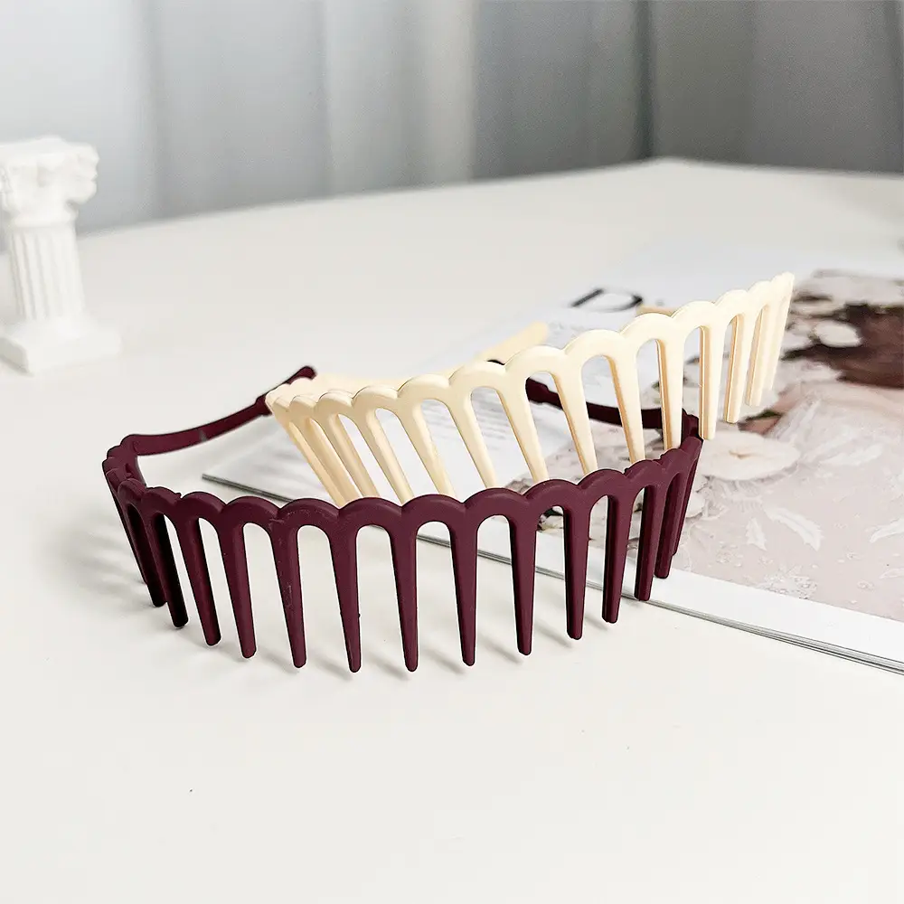 Korean Colorful Anti-Slip Hair Clip Headband