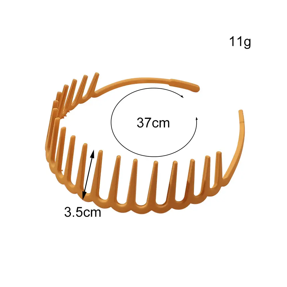 Korean Colorful Anti-Slip Hair Clip Headband