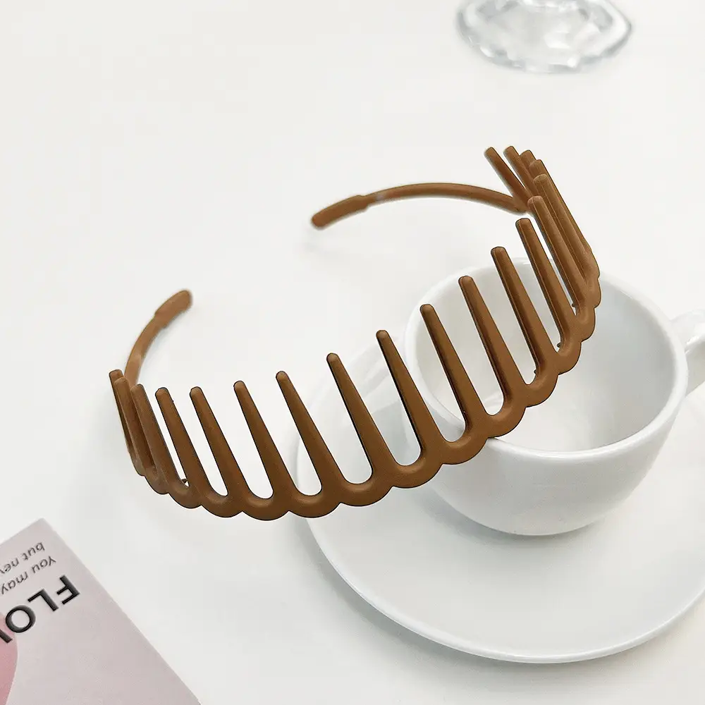 Korean Colorful Anti-Slip Hair Clip Headband