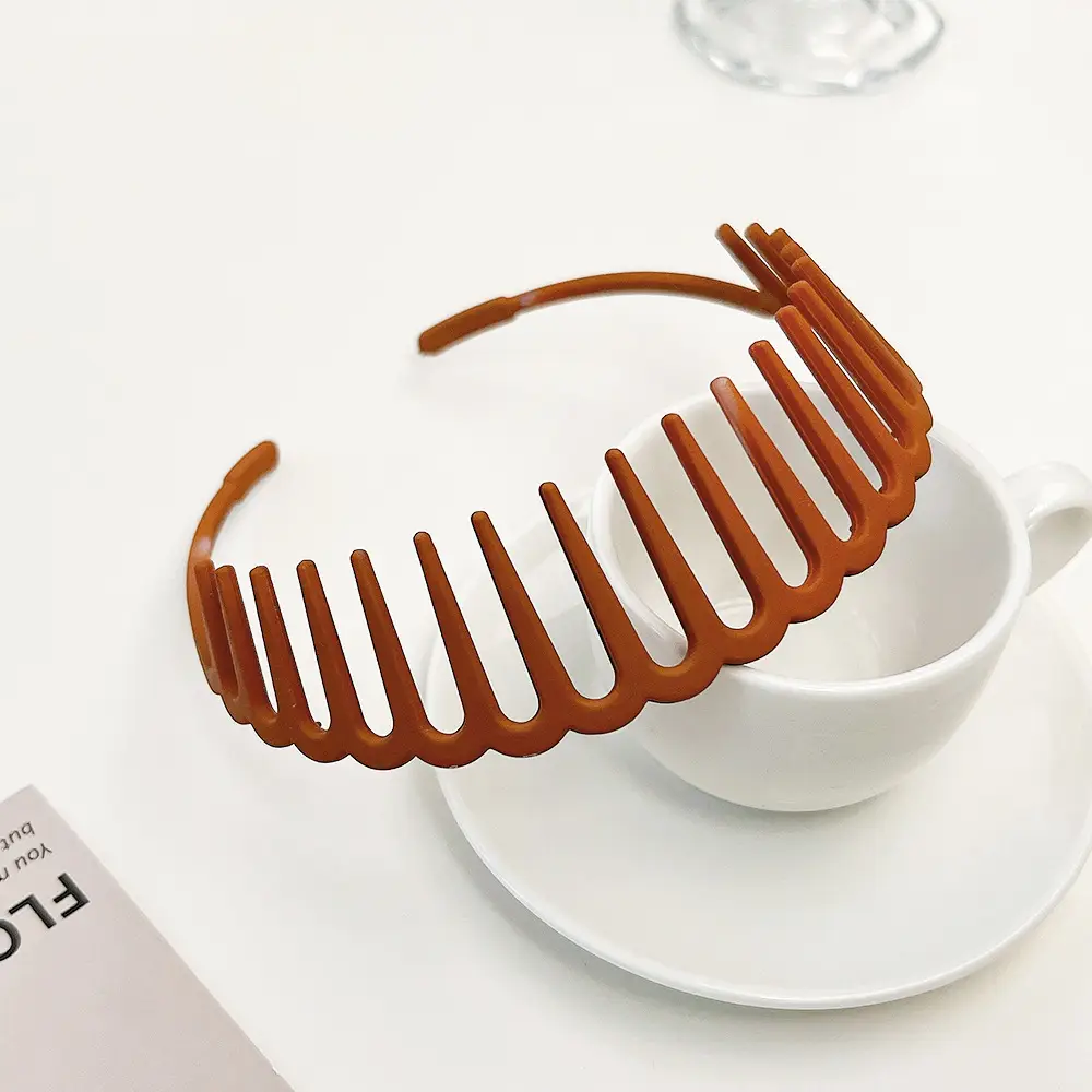 Korean Colorful Anti-Slip Hair Clip Headband