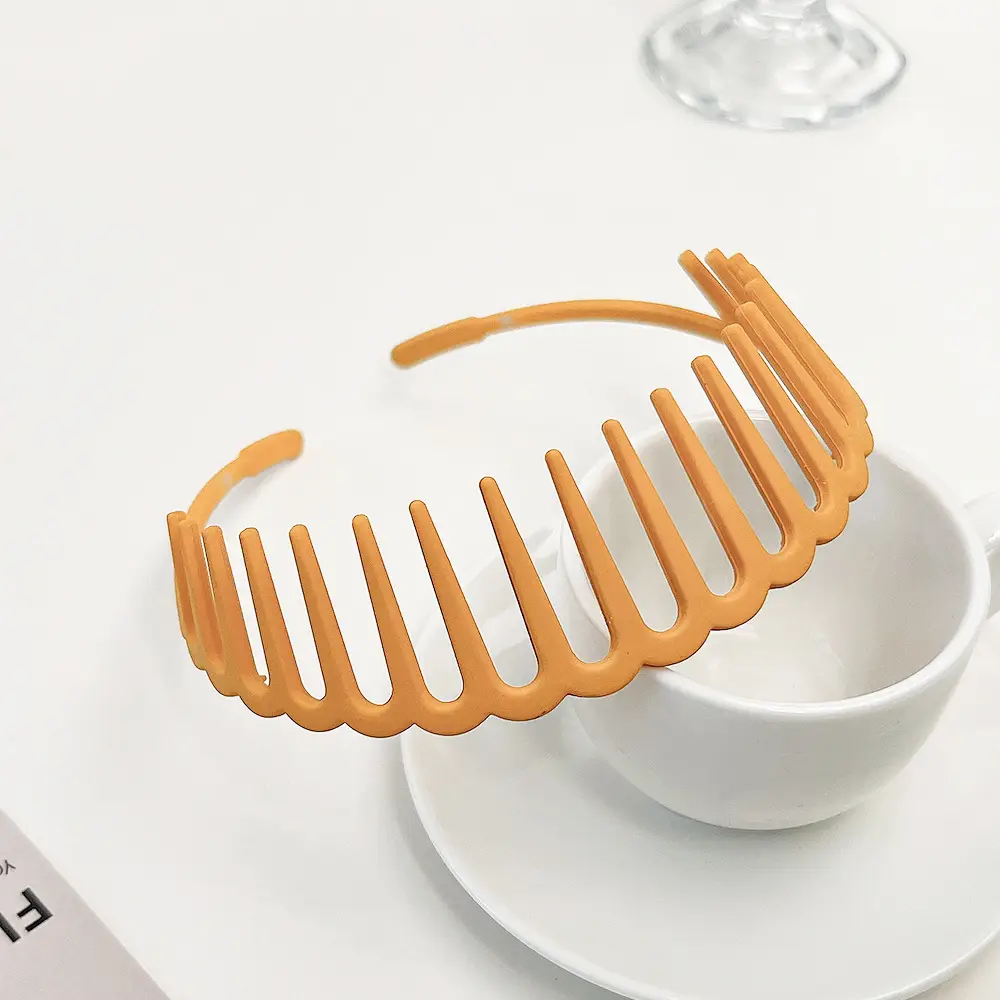 Korean Colorful Anti-Slip Hair Clip Headband