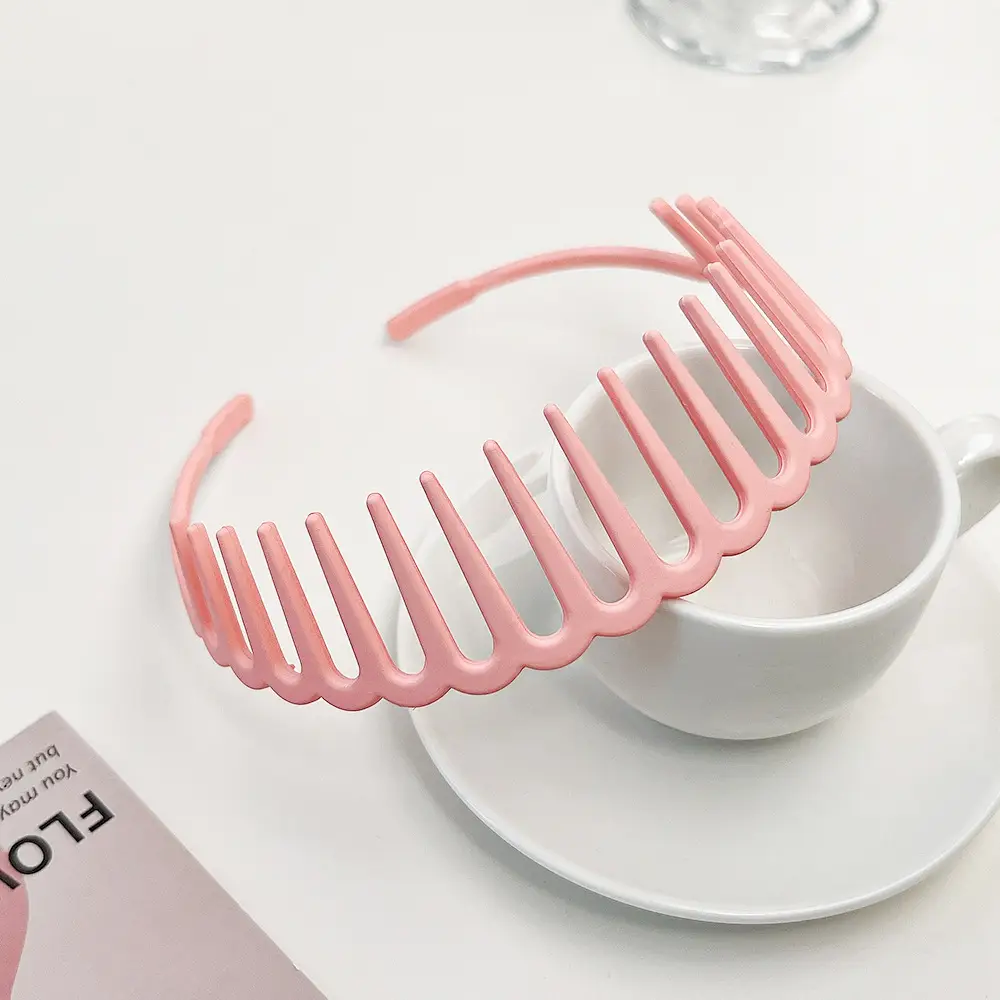 Korean Colorful Anti-Slip Hair Clip Headband