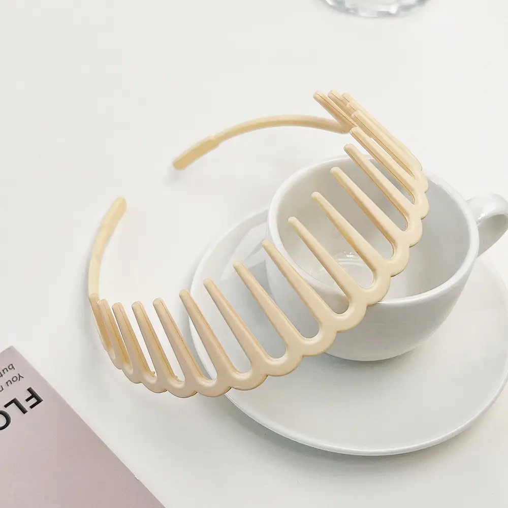 Korean Colorful Anti-Slip Hair Clip Headband