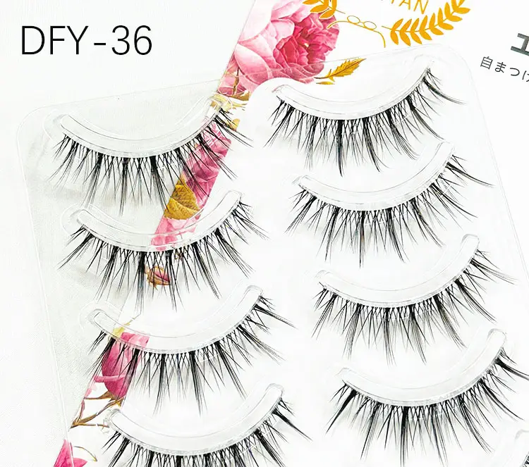 Transparent Fairy Slim False Eyelashes 5 Pair — feature 11