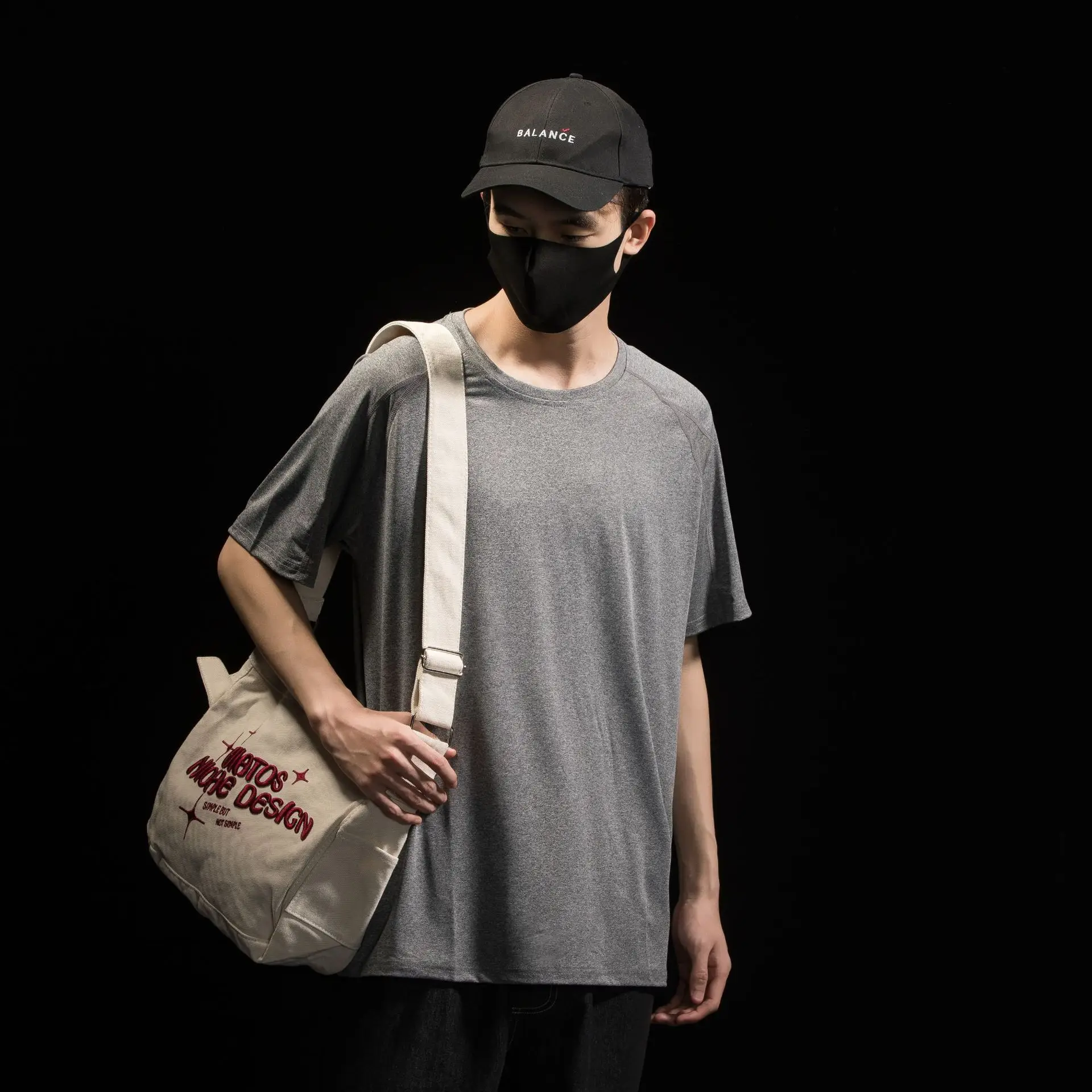 Men Grey Cationic T-Shirt Sweat Wicking Quick Dry - Image 9