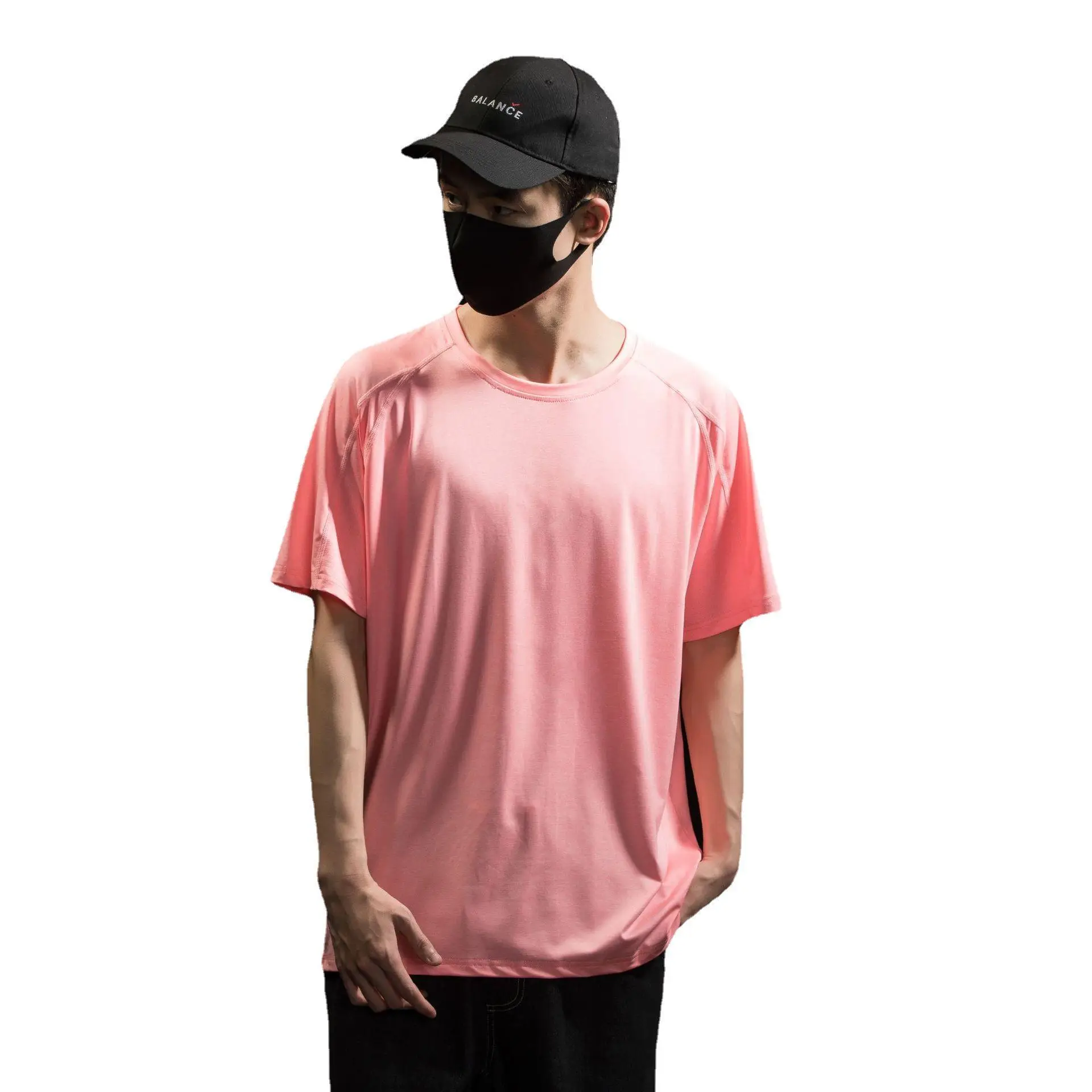 Men Grey Cationic T-Shirt Sweat Wicking Quick Dry - Image 11
