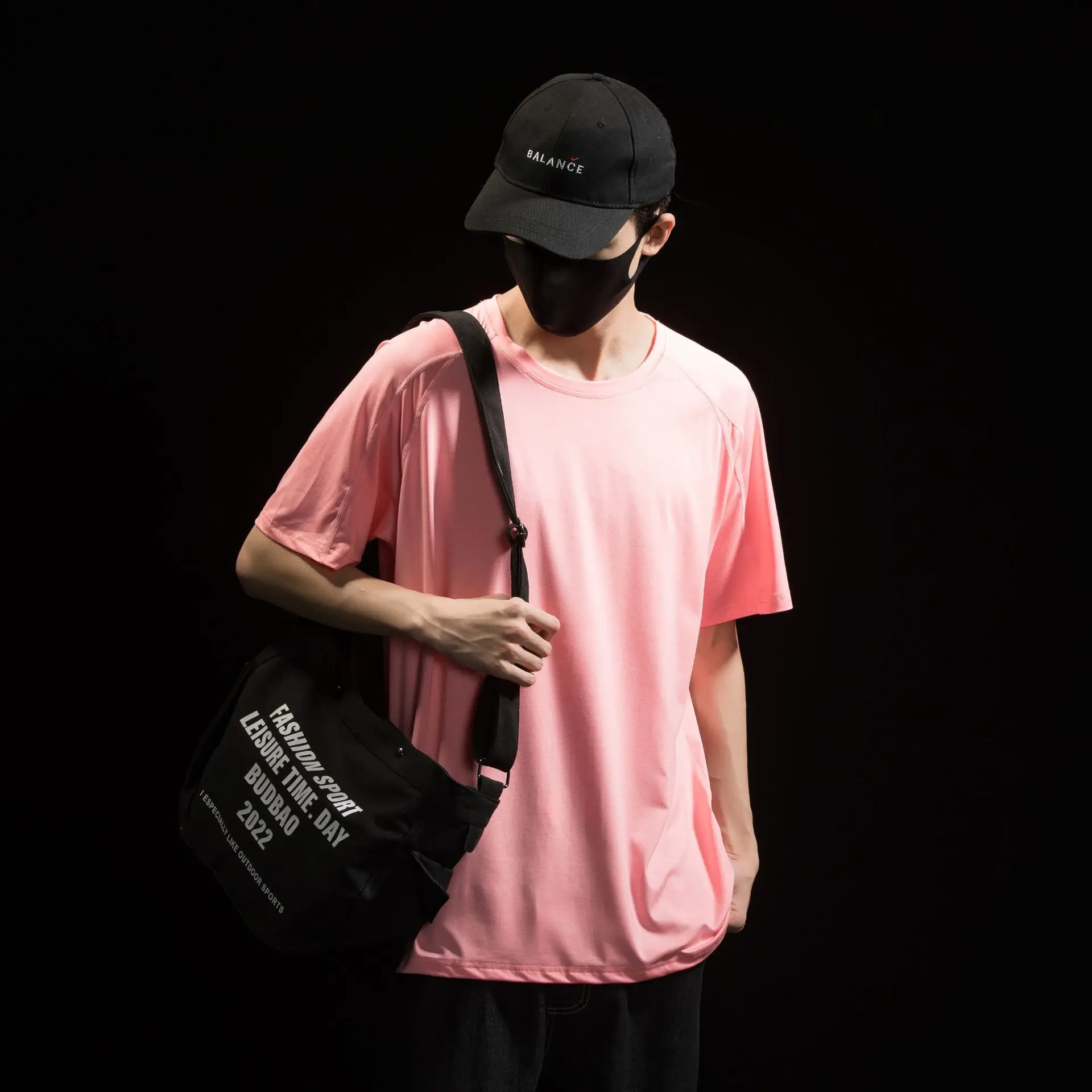 Men Grey Cationic T-Shirt Sweat Wicking Quick Dry - Image 2