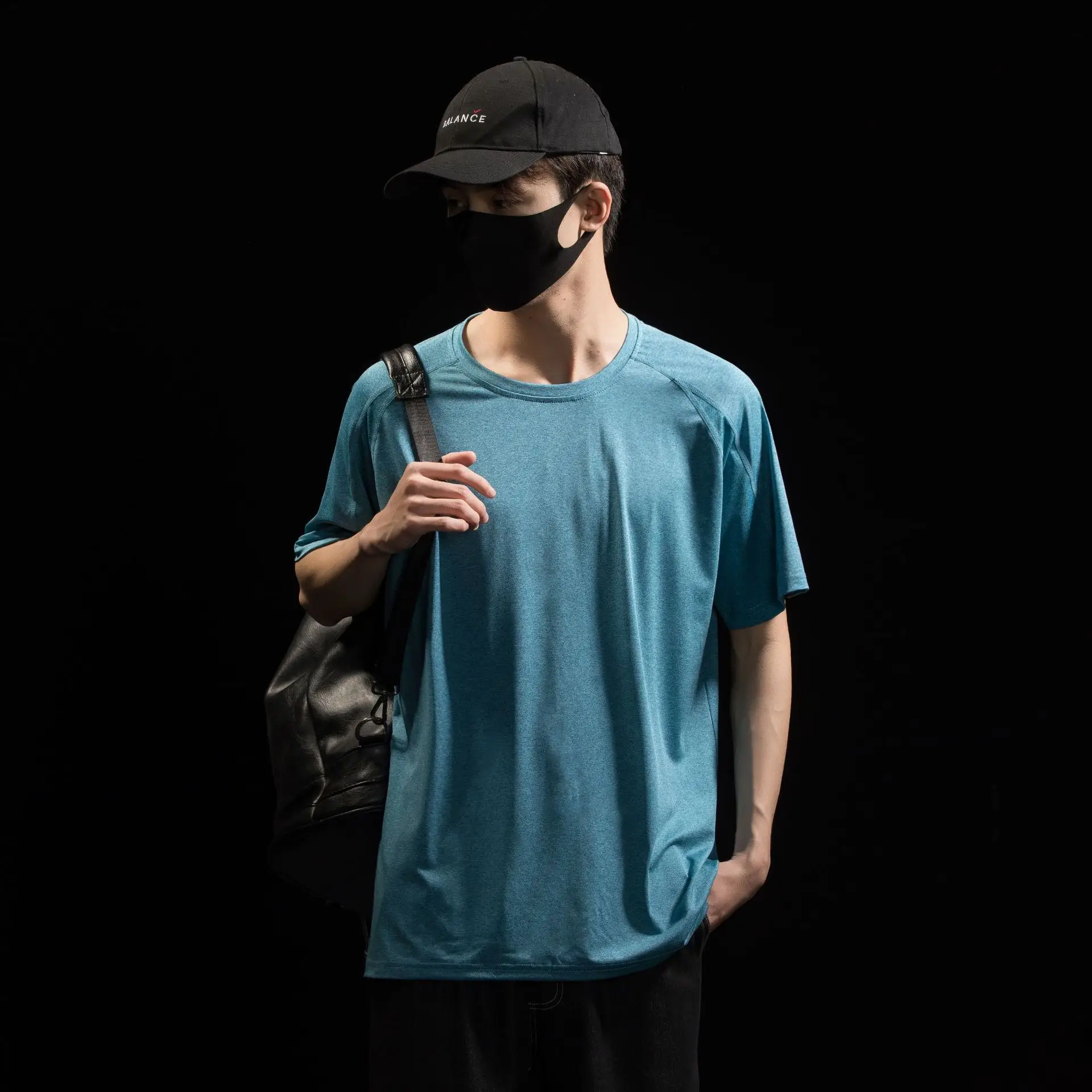 Men Grey Cationic T-Shirt Sweat Wicking Quick Dry - Image 3
