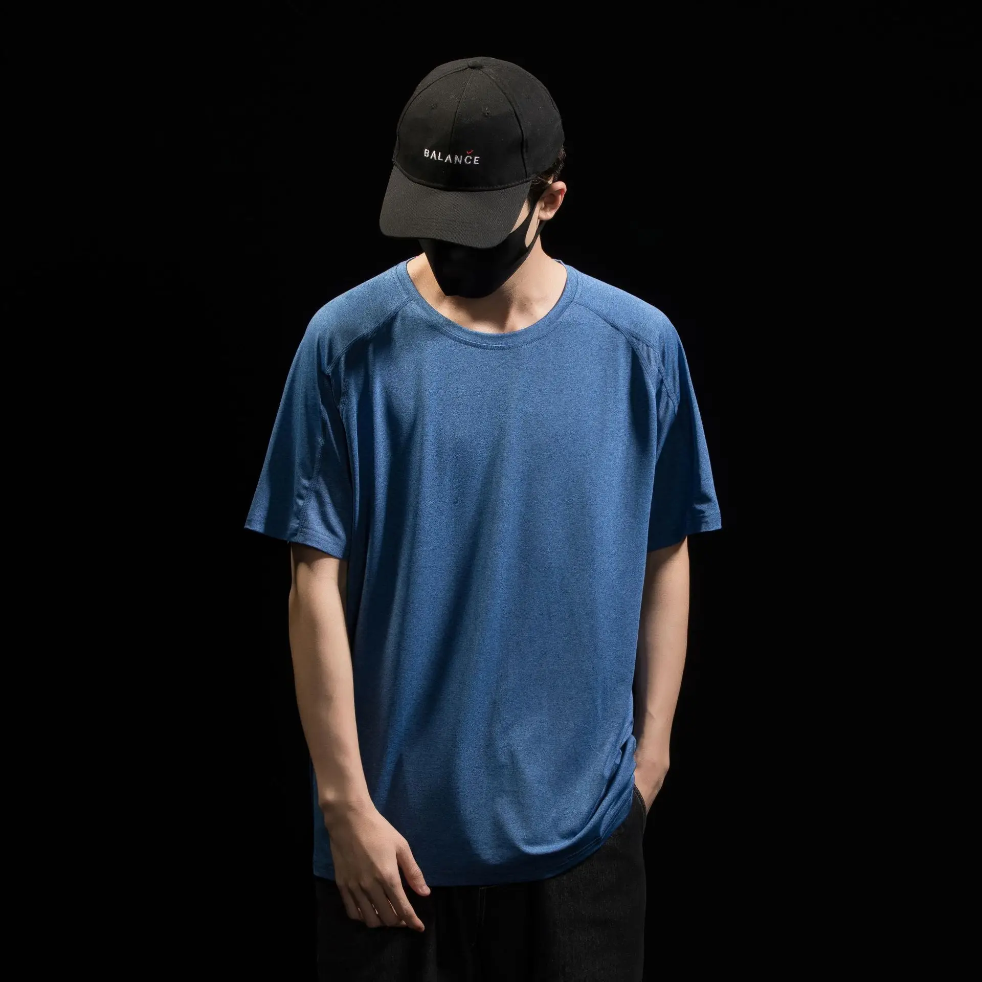 Men Grey Cationic T-Shirt Sweat Wicking Quick Dry - Image 5