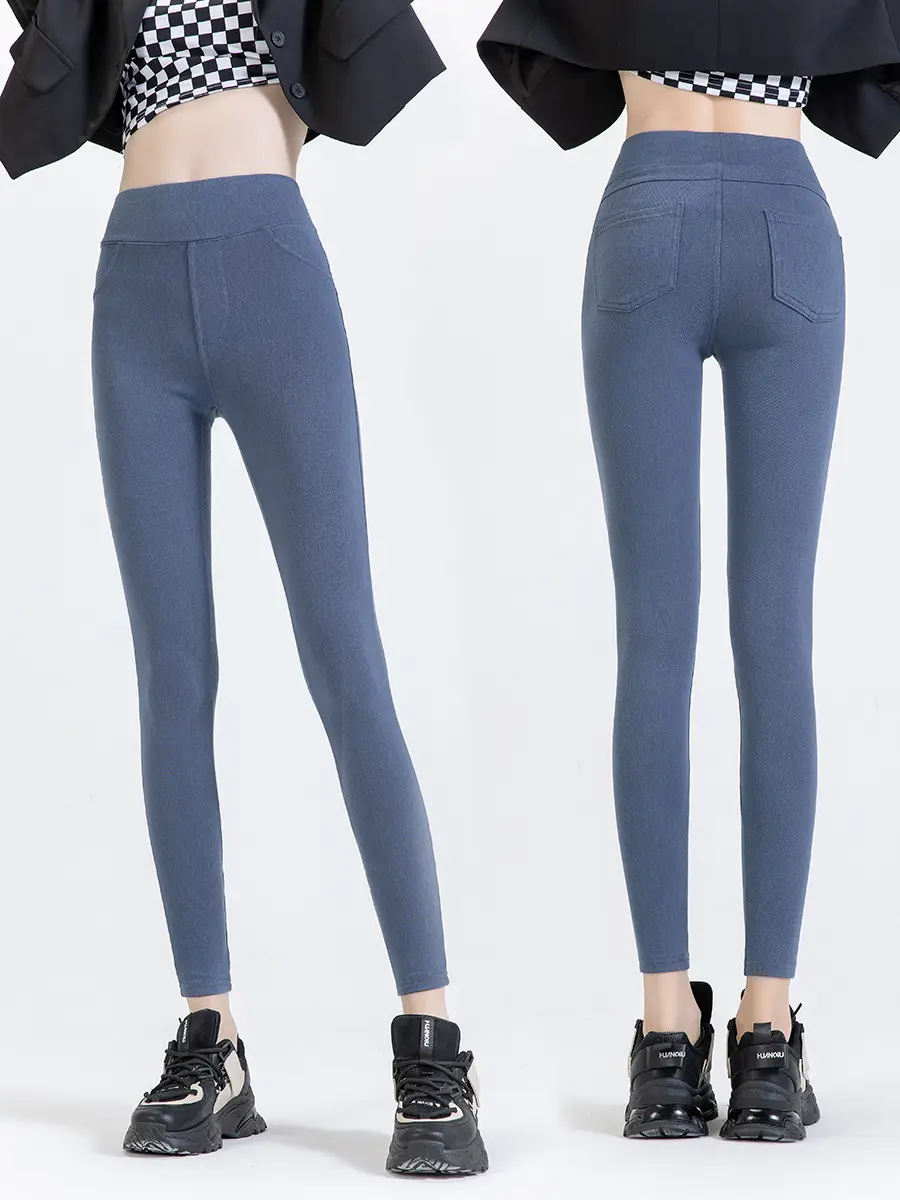 2025 Women's Black High-Waisted Slimming Jeans - Image 9