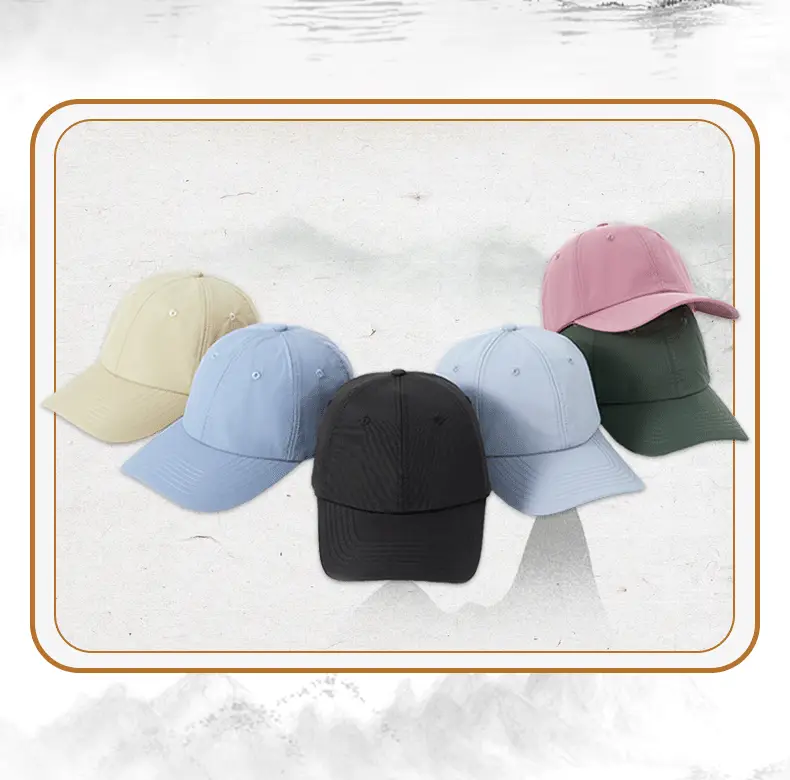 Men Dark Blue Water Repellent Baseball Cap — feature 11