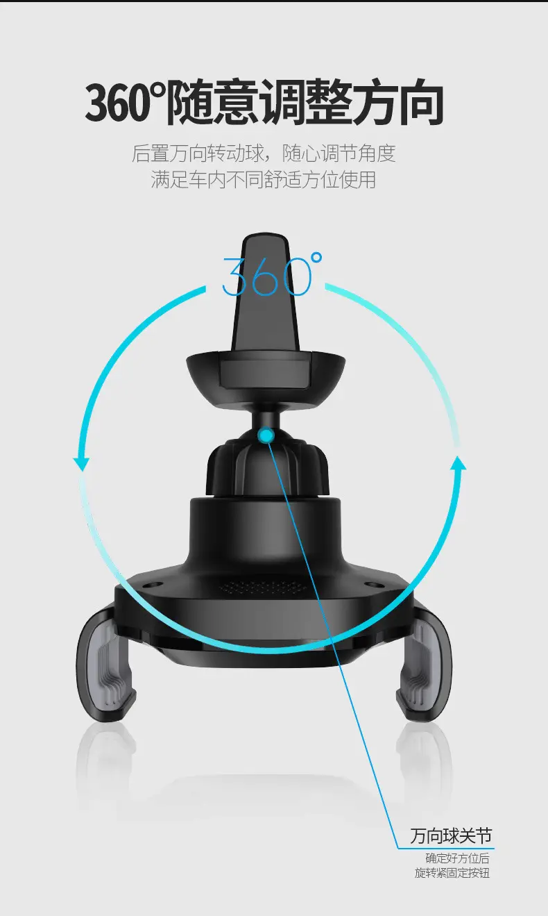 15W Car Wireless Phone Charger with Touch Sensor — feature 8