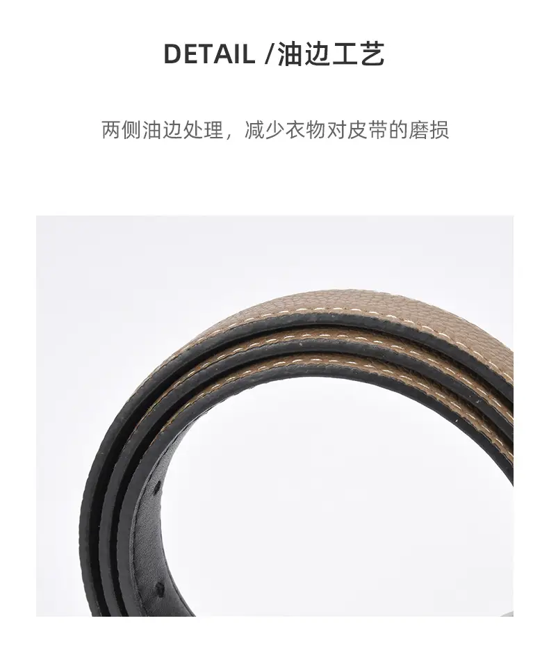 Black Vintage Pin Buckle Genuine Leather Belt for Women — feature 18