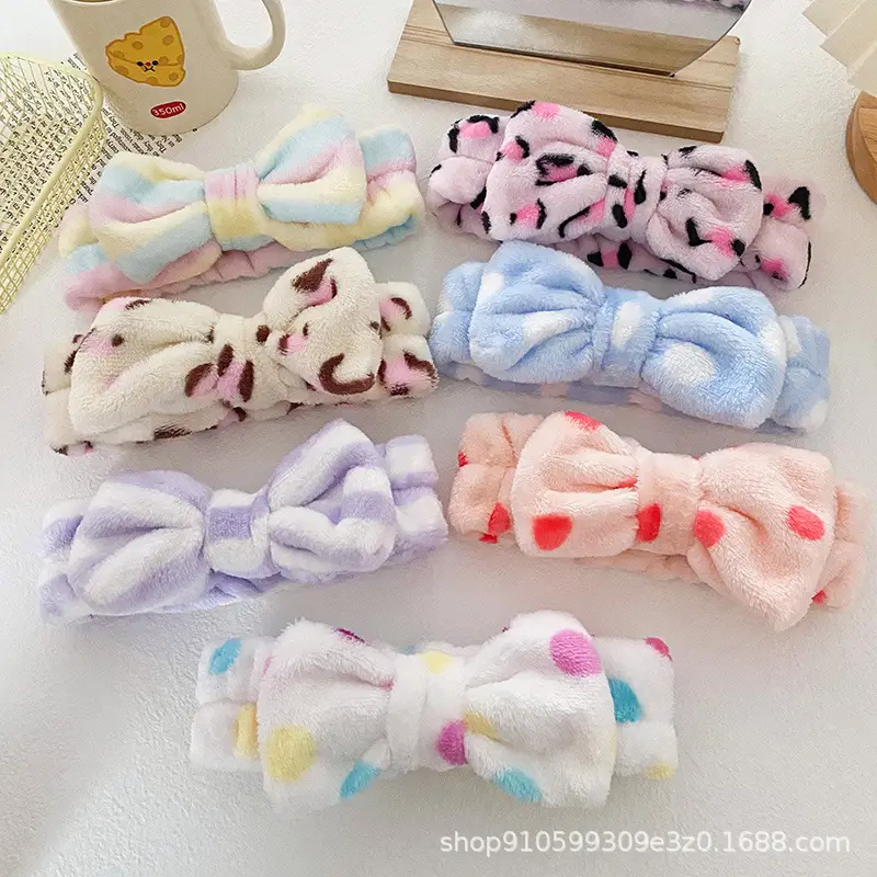 European American Leopard Print Bow Headband for Women - Image 37